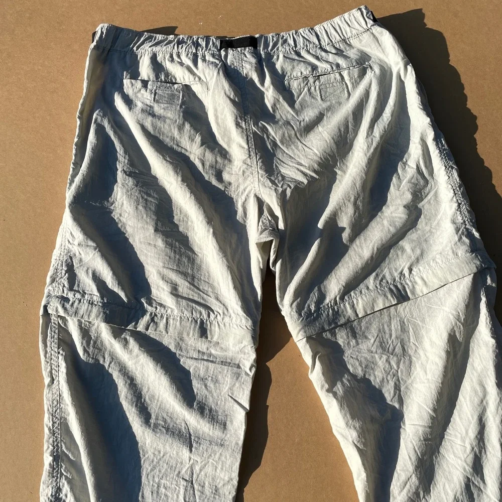 NOT FOR SALE REI Convertible Pants Mens Large Gray Hiking Camping Zip Off Carg